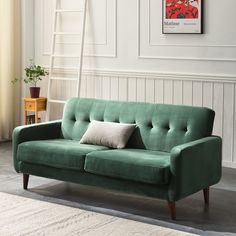 Clarence sofa range in Green Velvet 3 (4587886936115) Latest Sofa Designs, Cheap Sofas, Tree Furniture, Sofa Bed Design, Simple Sofa, Green Velvet Sofa, Office Room Decor, Green Sofa