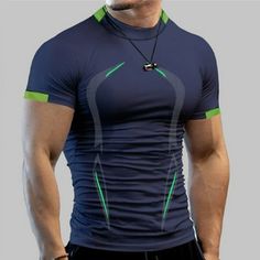 Men's Breathable Sports Top Shirt Tight Fitting Short Sleeved Fashion Shirt Blouse Quick Drying Fitness Top Shirt Features: Material: made from high-quality polyester that is comfortable and breathable, durable enough for your daily wearing. And it is very soft, comfortable, stretchy, lightweight and conforms to your skin. Material: it is made of polyester that is comfortable and breathable, durable enough for your daily wearing. And it is very soft, comfortable, stretchy, lightweight and confor Gym Shirts Mens, Compression T Shirt, Fitness Top, Sport Shirts, Mens Compression, Bodybuilding Training, Compression Shirt, Sport T-shirts, Athletic Shirts