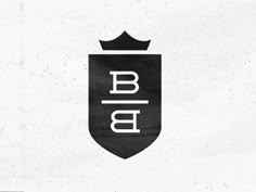 a black and white logo with the word bjb on it's side