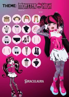 Dti Outfits Roblox Theme Misunderstood, Dti Draculaira, Draculara In Dti, Même Dti Outfit, Outfits In Dress To Impress, Cupid Monster High Dress To Impress, Draculaura Dti Outfit, Monsterhigh Dress To Impress Outfit