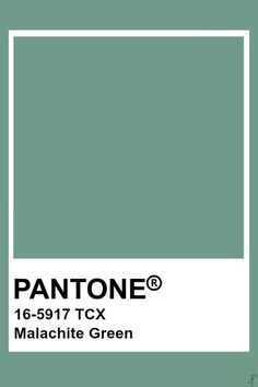 pantone's green color is shown with the words, ` 1 - 897 tc