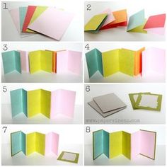 how to make an origami pop up book with pictures and instructions for making it