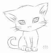 a black and white drawing of a cat