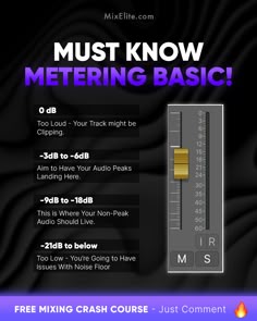 the text must know metering basic is displayed in this graphic above it's image