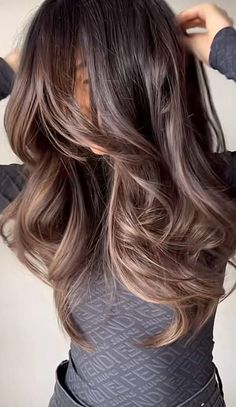 Medium Brown Hair Fair Skin, Spring Hair Color For Dark Hair 2024, Bayalage Black Hair Asian Ash Brown, Dusty Brunette Hair, Sarah Shahi Hair, High Contrast Brunette Balayage, Medium Fade Haircut Boys, Dark Ash Brown Hair Color Brunettes, Cool Tone Brunette Hair