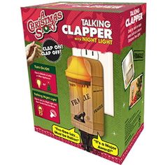 the christmas story talking clapper light is in its box and it's open