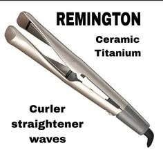 Remington Pro 1" Multi-Styler With Twist & Curl Technology Straighten Or Curl Using Just One Tool! The Remington Pro 1" Multi-Styler With Twist & Curl Technology Features Unique Twisted Plates That Guide Hair To Set Bouncy Curls, Beach Waves, Or Straight Styles. The New And Improved Smooth Glide Design Delivers A Smooth Glide As You Style. It’s Perfect For Color Treated Hair Thanks To The Heat Control Sensor, Which Prevents Overheating For Less Damage And Color Fading*. The Ceramic Titanium Plat Remington Straightener, Wave Curling Iron, Straightener Waves, Hair Curling Tools, Waves With Curling Iron, Twist Curls, Flat Iron Curls, Curling Irons, Bouncy Curls