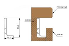 an image of a wooden floor with measurements for the top and bottom section, including two sections