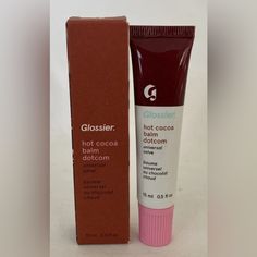 Glossier Limited Edition Hot Cocoa Balm Dotcom Salve Original Formula Bnib. Beautiful Shade And A Limited Edition Only For The Holidays! Stock Up Today! Original Formula So This Is Not Vegan. 15 Ml Tube With Built In Applicator. Gorgeous!! Glossier Hot Cocoa Balm Dotcom, Glossier Balm Dotcom New, Glossier Berry Balm Dotcom, Glossier Coconut Balm Dotcom, Glossier Balm Dotcom Swatch, Glossier Dotcom, Makeup Glossier, Glossier Makeup, Balm Dotcom