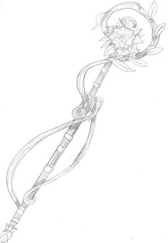 Staffs Drawing, Mage Staff Design, Magic Staff Ideas, Staff Drawing, Sorcerer Wand, Mage Staff, Staff Ideas, Magic Staff