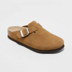 Upgrade your footwear collection with these Betsy Mule Flats from Universal Thread™. These stylish clog mules feature a neutral suede finish to pair with a wide range of casual or dressier outfits for go-to styling. Featuring a round-toe front and an instep strap with a metal buckle accent, they bring on-trend flair to your look. These flat clog mules with a medium shoe width offer comfortable wear, while a slip-on style makes them easy to put on and take off. Universal Thread™: The denim collection that's true to you. Dressy Outfits, Beach Socks, Mule Flats, Target Shoes, Thick Socks, Suede Material, Universal Thread, Mule, Same Day Delivery