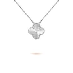 This silver clover necklace is both a stylish and versatile piece. Crafted with high-quality material, the four-leaf clover design symbolizes good luck and fortune. The delicate chain adds a touch of elegance to any outfit. Perfect for casual wear or special occasions. ADDITIONAL INFORMATION Color: Silver Stone: Cubic Zirconia Ref. 07394-WG Material:- 925 Sterling Silver - 18k Gold Plated- 18k Real Gold ( contact us via instagram) Length of chain : 41cm Our replica products are committed to qual Van Cleef Necklace White Gold, Van Cleef Guilloche Necklace, Silver Van Cleef Necklace, Van Cleef Arpels Silver, Van Cleef Silver Necklace, Van Cleef White Gold, Silver Van Cleef, Van Cleef Alhambra, Van Cleef Arpels Necklace