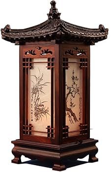 Carved Wood Table Lamp Handmade Traditional Korean Kingdom Roof and Window Design Art Deco Lantern Brown Asian Oriental Bedside Bedroom Accent Unusual Table Light : Amazon.co.uk: Lighting Korean Roof, Chinese Lamps, Traditional Korean House, 3d Tiskárna, Asian Interior, Asian Architecture, Lamp Handmade, Asian Inspiration