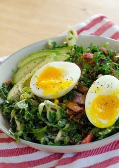 an image of a salad with eggs in it