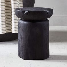 Modern Black Teak Wood Bathroom Stool + Reviews | CB2 Teak Wood Bathroom, Serene Spaces, Metal Towel Racks, Teak Bathroom, Natural Sea Sponge, Bath Stool, Black Stool, Bathroom Stool, Modern Bathroom Accessories