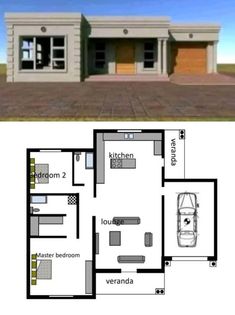 two story house plans with garage and living room