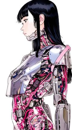 Cyberpunk Reference, Cyberpunk Drawing, Cyberpunk Illustration, Cyberpunk Women, Cyberpunk Concept Art, Cyberpunk Inspiration, Cyborgs Art