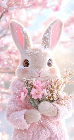 Pink Bunny Background, Easter Screen Savers Wallpapers, Christmas Bunny Wallpaper, Easter Wallpaper Iphone Aesthetic, Hd Lockscreen Wallpaper, Cute Bunny Wallpaper, Easter Wallpaper Iphone, Easter Wallpaper Aesthetic, Hd Lockscreen