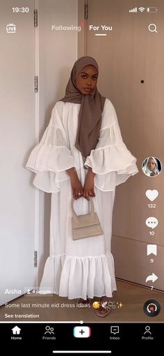 Weeding Dress 2023 Hijab, Muslim Birthday Outfit, Modest Birthday Outfit, Worship Dress, Senegal Fashion, 18th Birthday Outfit, Dress Body Type, Eid Outfits