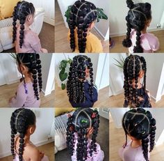 Hairstyles Black Women Weave, Easy Hairstyles Black, Black Hairstyles For Long Hair, Bubble Braids Hairstyles, Easy Hairstyles Black Women, Black Women Weave, Braids 2023, Bubble Braid Hairstyles, Mixed Kids Hairstyles