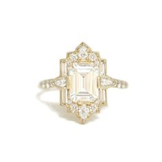 ad eBay - Find many great new & used options and get the best deals for 2 CT Emerald Cut Moissanite Vintage Anniversary Gift 14K Yellow Gold Plated at the best online prices at eBay! Free shipping for many products! Baguette, Berlinger Jewelry, Art Deco Emerald Ring, Mosaic Ring, Promise Rings Vintage, Baguette Engagement Ring, Moissanite Engagement Ring Halo, Emerald Cut Diamond Ring, Cute Engagement Rings