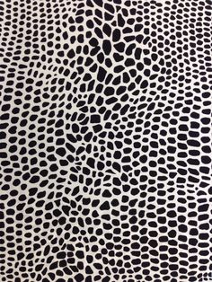 a black and white animal print fabric