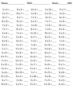 printable worksheet for kids with numbers and times