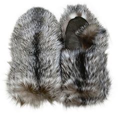 Fur Gloves, Real Bones, Real Fur, Fox Fur