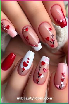 Valentine's Nails Inspiration, Trendy and Romantic Nail Designs, Heartfelt Nail Art Ideas, Perfect for Valentine's Day, Love-themed Manicures, Red and Pink Nail Colors, Glittery and Glamorous Nail Accents, DIY Valentine's Nail Trends, Express Your Love Through Your Nails, Nail the Perfect Valentine's Look, Surprise Your Date with Stunning Nails, Elevate Your Manicure Game this Valentine's Day! 💅❤️ #ValentinesNails #NailArtRomance #DIYManicure #HeartNailArt #ValentinesManicure #NailDesignsLove Diy Valentine's Nails, Vday Nails, Pink Nail Colors, Ootd Instagram, Valentine Nail Art, Romantic Nails, Green Nail Designs, Nail Art For Beginners, Heart Nail Art