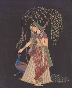 Radha-3 ~ a Mughal painting