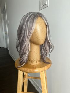 Density: our wigs feature realistic-looking results, including flat crowns, defined parting spaces, plucked hairlines and small sides. The goal is to create natural-looking wigs for everyday wear. If you prefer a fuller wig with height at the crown area, please specify, and we can make that happen! By default, our pieces will be dispatched in a low density. 🔮All photos are of our actual products taken in our studio. We do NOT pull images from the internet. 🔮This is not a mass-produced item. Ea Grey Balayage, Gray Balayage, Natural Looking Wigs, Hair Flow, European Hair, Full Wigs, Face Framing, Heat Styling Products, Hd Lace