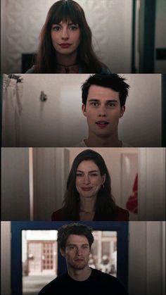 the faces of two people in different scenes