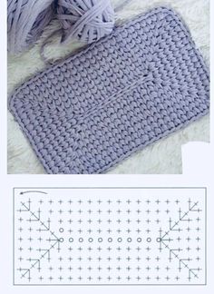 a crochet pattern with yarn next to it, and the knitting instructions for this project