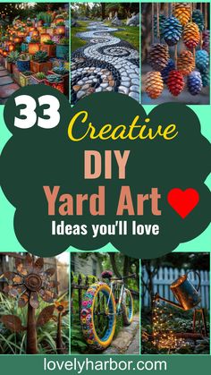 the 33 creative diy yard art ideas you'll love to do this year