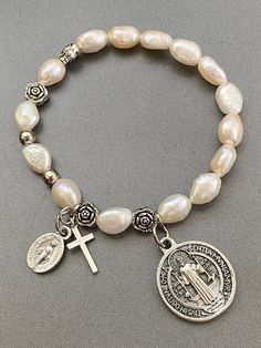 Elegant Adjustable Rosary Bracelet, Cheap Personalized Rosary Bracelet Gift, Rosary Jewelry, Prayer Bracelet, St Benedict, Catholic Jewelry, Rosary Bracelet, Miraculous Medal