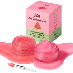 PRICES MAY VARY. Lip Dual Care-- ANAI RUI Ceramide & Watermelon lip sleeping mask set includes an exfoliating lip scrub and lip mask, which exfoliates and locks moisture on lips. This dual effect effectively improves the texture of dry and cracked lips, creating a shiny, moisturizing, pink, and charming lip for you. Plumping Lip Kits-- A lip moisture locker for sleeping, strong nourishing abilities ingredients like watermelon/coconut seed oil and ceramide infused with the lip mask sets, effectiv Watermelon Lip Scrub, Exfoliating Lip Scrub, Beauty Lips, Lip Scrubs, Sugar Lip Scrub, Lip Exfoliator, Cracked Lips, Lip Sleeping Mask, Lip Butter