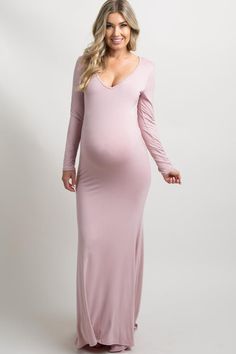 PinkBlush Pink Long Sleeve Photoshoot Maternity Gown/Dress Pregnancy Clothes Dresses, Photoshoot Gown, Blush Maternity Dress, Pink Blush Maternity Dress, Cute Maternity Dresses, Photoshoot Maternity, Trendy Maternity Outfits, Pinkblush Maternity, Pregnancy Clothes