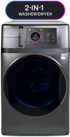 a washing machine with the words 2 in 1 washer / dryer above it