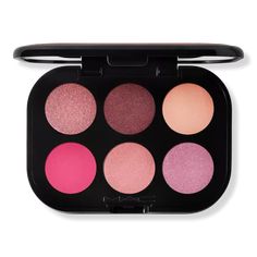 Connect In Colour Eye Shadow Palette Rose Lens - MAC | Ulta Beauty Burgundy Eyeshadow, Blush Mac, Mac Eyeshadow Palette, Arch Brows, Mac Eyes, Eye Palettes, Fill In Brows, Mac Eyeshadow, Eye Shadow Palette