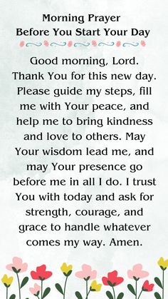 Morning Prayer Before You Start Your Day #prayer #jesus #morningprayer Bible Study Prayers, New Week Prayers And Blessings, Prayers For The Morning, New Day Prayers, Morning Prayer For My Husband, Prayer For A Good Day At Work, Good Morning Prayers And Blessings, Morning Prayers To Start Your Day Women, Plead The Blood Of Jesus Prayer