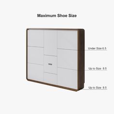 the size and width of a shoe cabinet