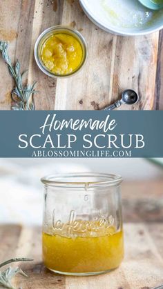 Making your own DIY scalp scrub recipe couldn't be easier to gently exfoliate dry skin, increase scalp health, and reveal soft hair. This clarifying recipe has done wonders for my dandruff and dry itchy scalp. #ablossominglife #diyscalpscrub #scalpscrub #dandruss