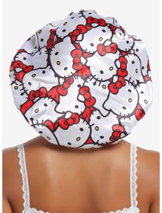 Hello Kitty Bonnet, Aesthetic Bonnet, Gifts For Older Sister, Hello Kitty Things, B Day Gifts, Hello Kitty Stuff, Pretty Dark Skin, Hello Kitty Gifts, Hello Kitty Bow