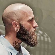 Bald Head Bearded Men, Bald Grey Bearded Men, Bald And Beard, Bald Men With Beards Style, Bald Beard Styles, Bald Models Men, Bald Bearded Men, Beard Bald, Bald Beard