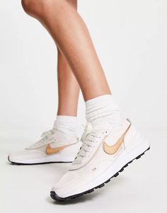 Nike Waffle One Mesh trainers in pink | ASOS Nike Waffle One, Black Nike Air Max, Nike Internationalist, Nike Branding, Black Nike Shoes, Womens Basketball Shoes, Nike Waffle, Metallic Copper, Womens Golf Shoes