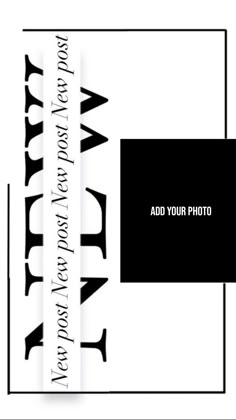 a black and white photo frame with the words'add your photo '