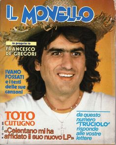 a magazine cover with a man wearing a straw hat on top of his head and smiling at the camera