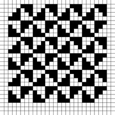 a black and white cross stitch pattern