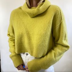 Reposhing This Item I Purchased From @Morganm41. Loved It, But Ready To Rotate For Something New. Questions? Leave A Comment Below! Lime Color, Sweater Fits, Free People Sweaters, Free People Sweater, Cropped Sweater, Something New, Cashmere, Free People, Sweaters For Women