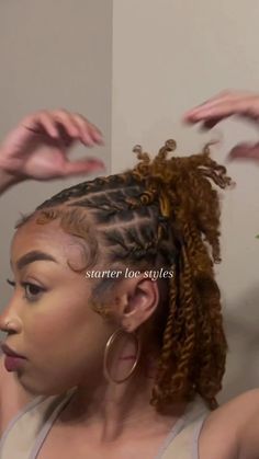 Half Updo Loc Styles, Mid Locs Hairstyles, Short Retwist Styles, Back To School Loc Styles, First Retwist Starter Locs Style, 4c Loc Styles, Starter Locs Styles Women, Starter Locs On Twa, Cute Short Loc Styles